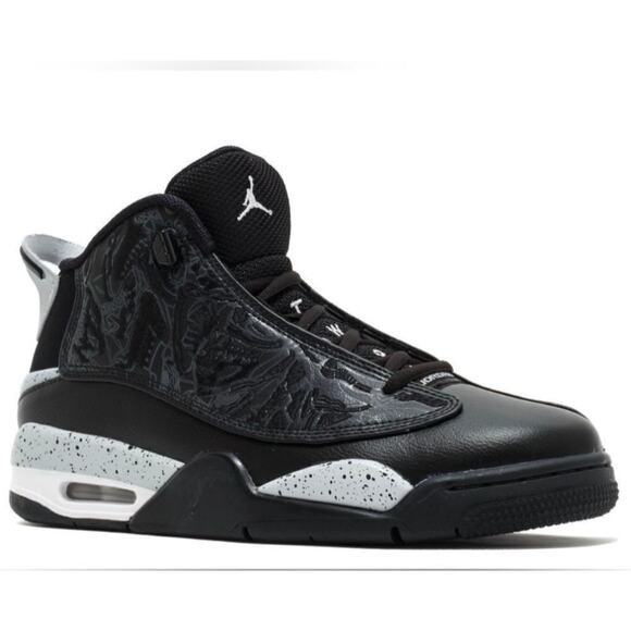 NIKE AIR JORDAN DUB ZERO! BLACK, GRAY, WHITE OREO BASKETBALL SNEAKERS! SZ 10.5 - Picture 1 of 11